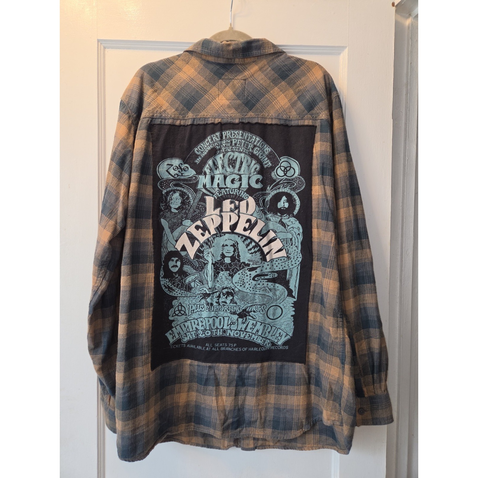 Led Zeppelin Custom Made Mens Xlt Made From Recycled Material Trashion Usa
